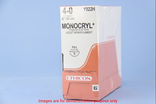 Suture Ethicon Monocryl Violet Size 4 27In, Mono Cuticular Fs-2