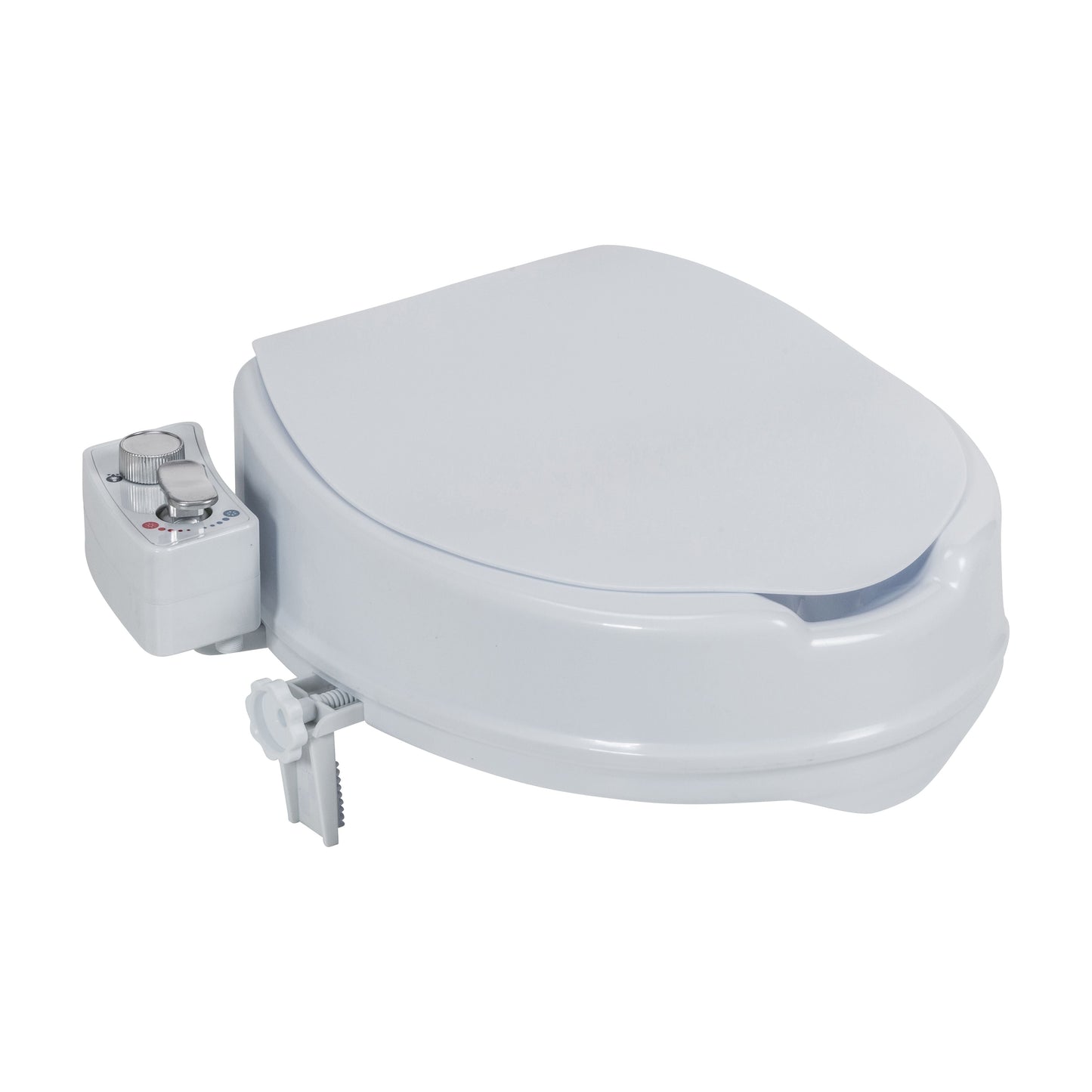 PreserveTech Raised Toilet Seat with Bidet, Ambient & Warm Water