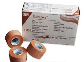 Micropore Surgical Tape – 1 In x 10 Yd, Tan