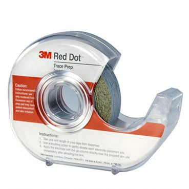 Tape Skin Prep Electrode W/Dispenser Red Dot