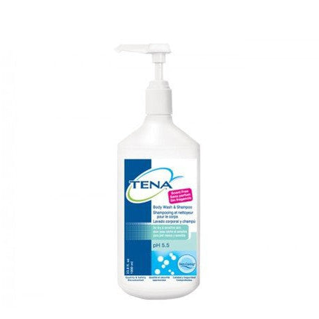 Tena Body Wash & Shampoo – 1000 mL Pump Bottle