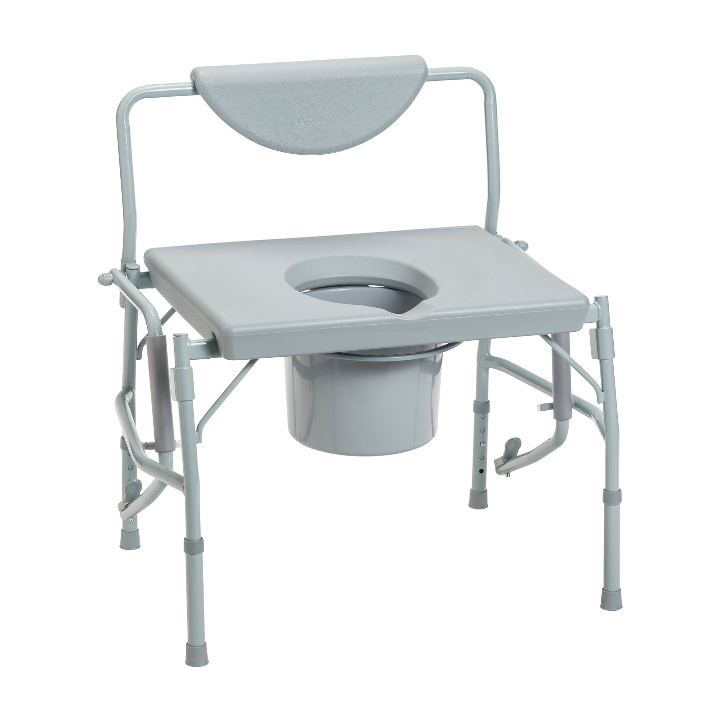 Bariatric Drop Arm Bedside Commode Chair