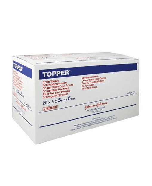 Topper Drain  Swabs 7.5Cm X 7.5Cm