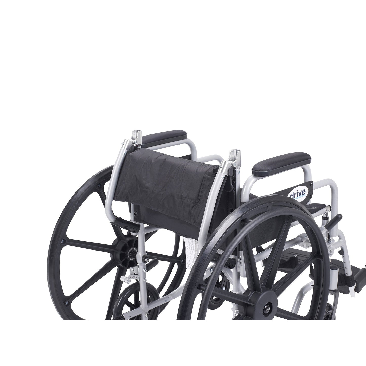 Poly Fly Light Weight Transport Chair Wheelchair with Swing away Footrests, 18" Seat