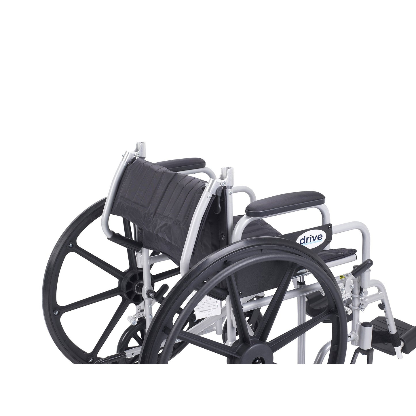 Poly Fly Light Weight Transport Chair Wheelchair with Swing away Footrests, 20" Seat