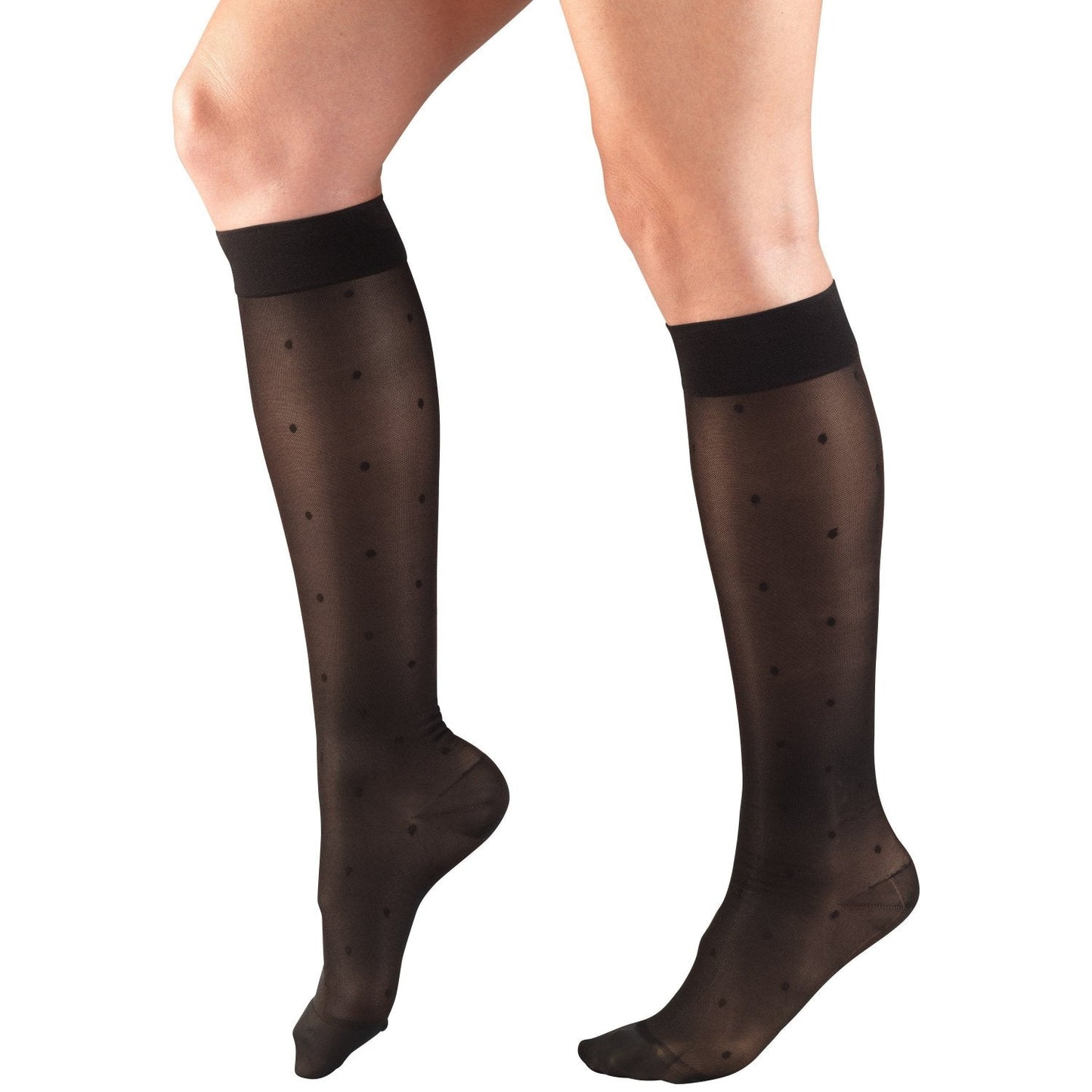 Ladies' Pattern Sheer Knee High Closed