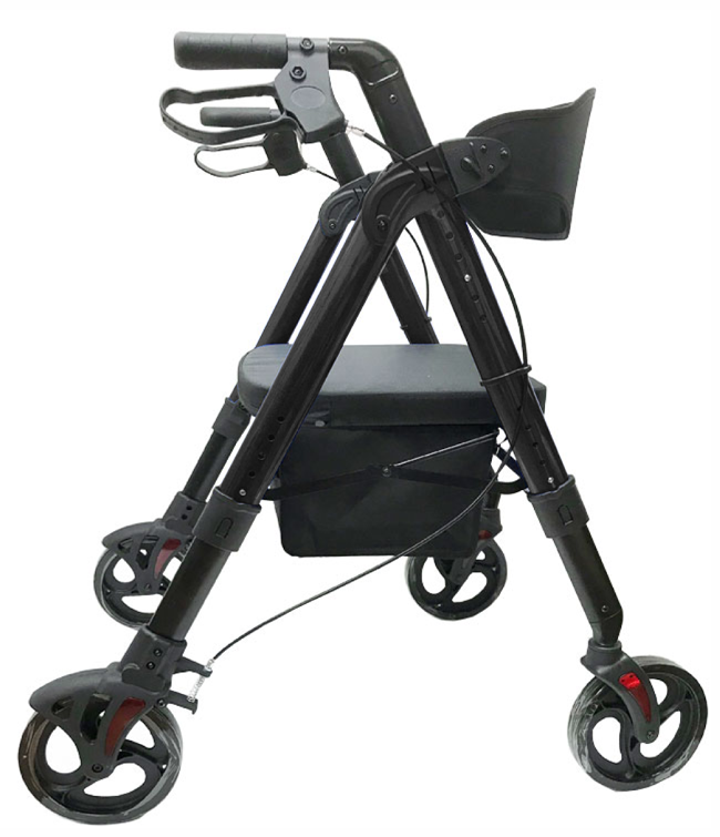 Heavy Duty Bariatric Aluminum Folding Rollator by MOBB