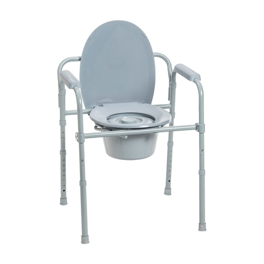 Steel Folding Frame Commode