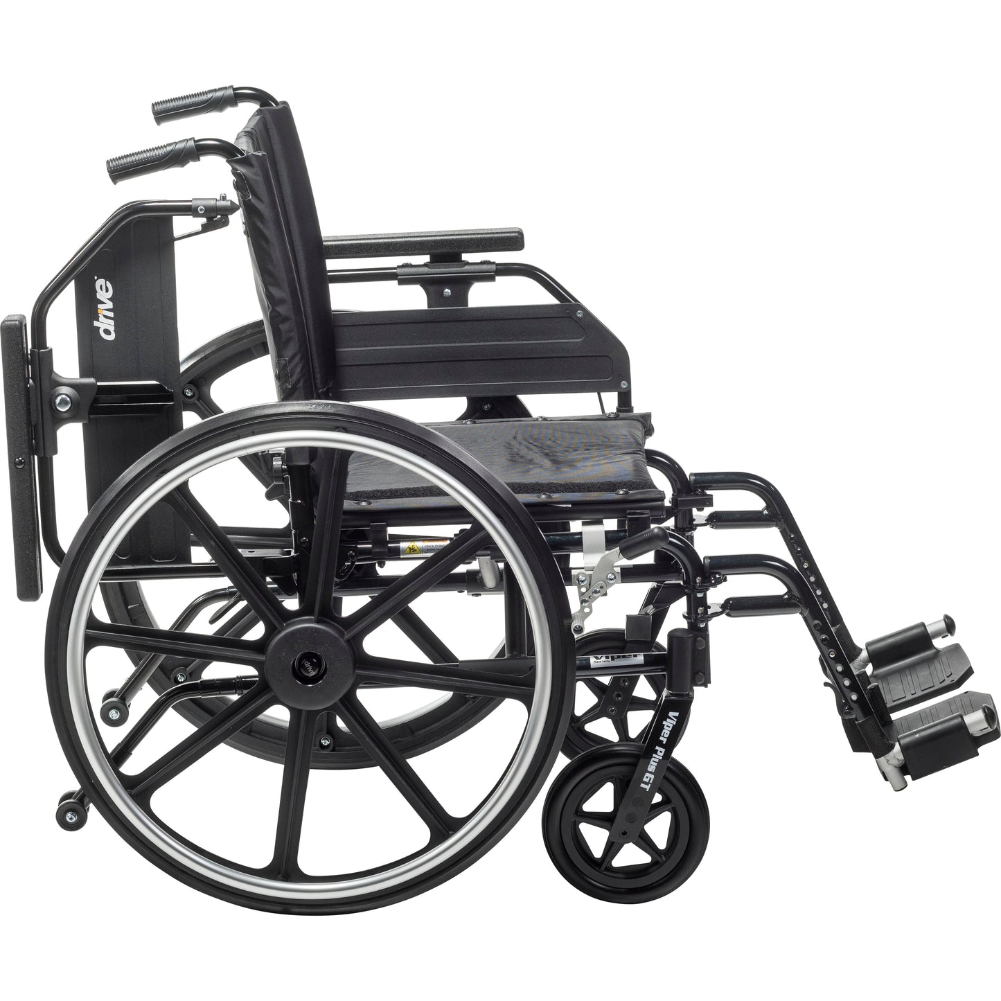 Viper Plus GT Wheelchair with Universal Armrests, Swing-Away Footrests, 16" Seat