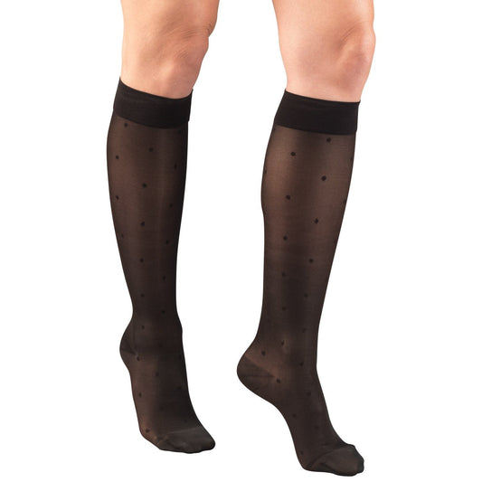 Ladies' Pattern Sheer Knee High Closed