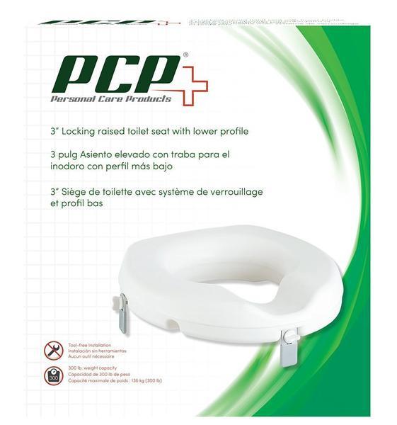 3" Universal Raised Toilet Seat