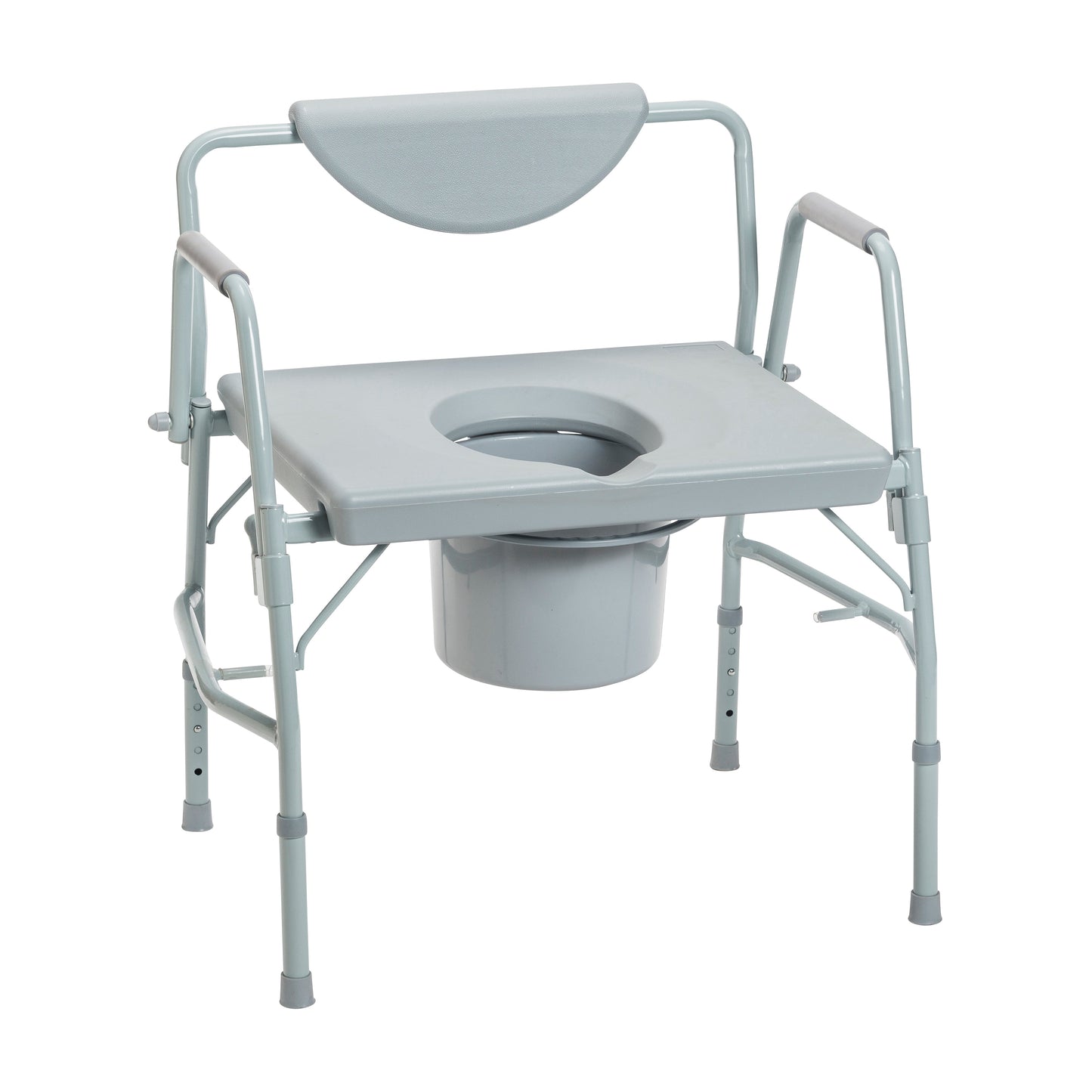 Bariatric Drop Arm Bedside Commode Chair