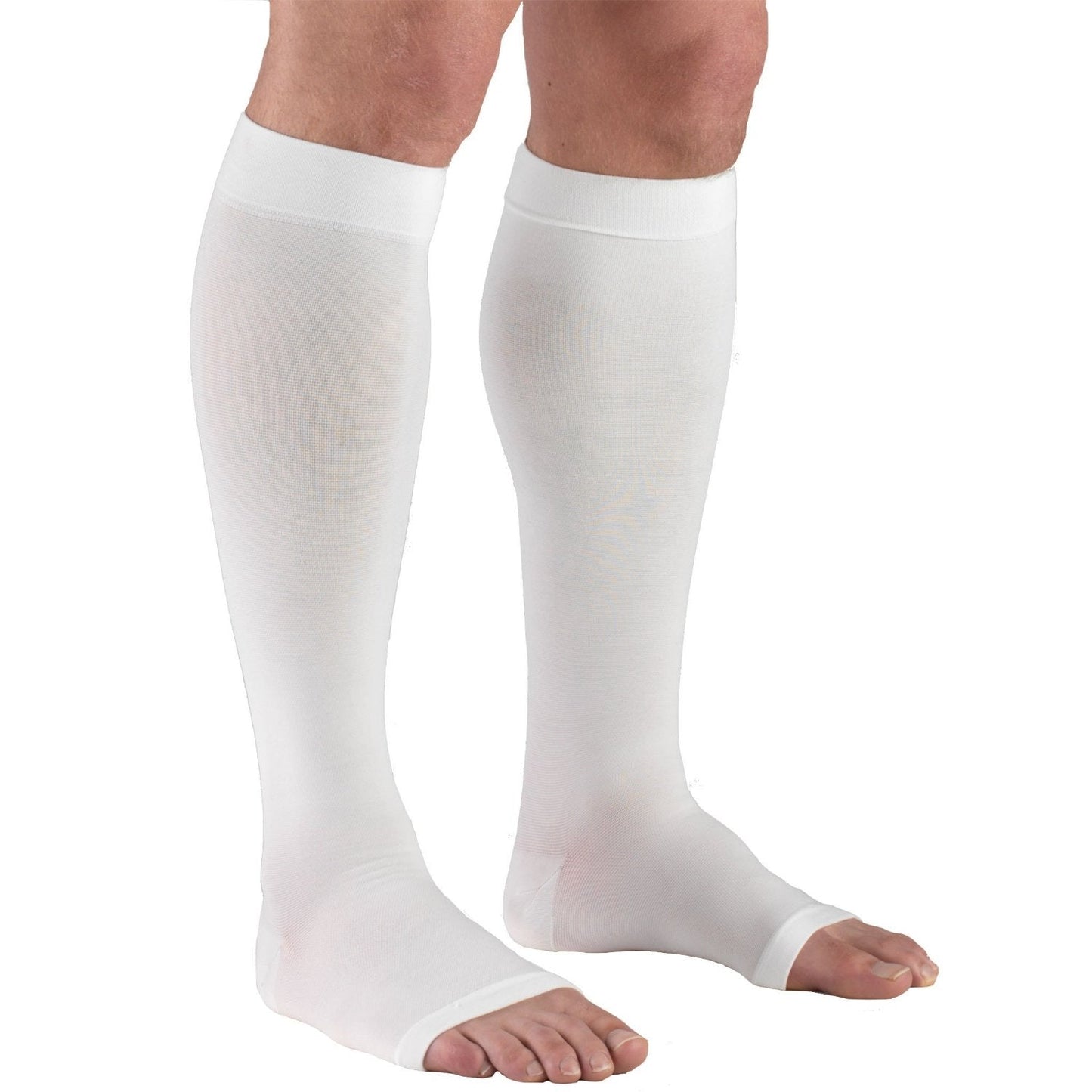 Knee High Open Toe Stockings / Unisex /0875 15-20 mmHg