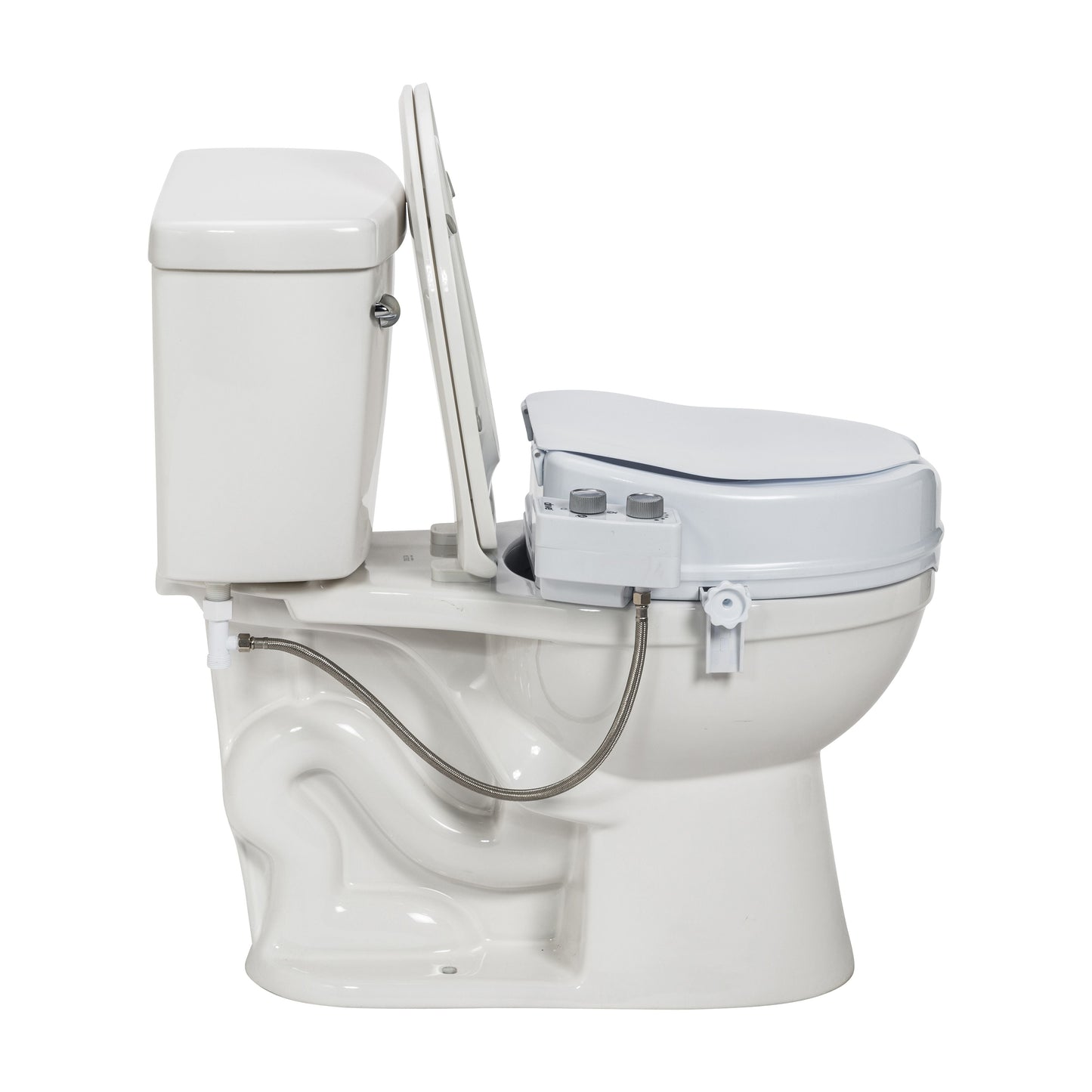 PreserveTech Raised Toilet Seat with Bidet, Ambient Water