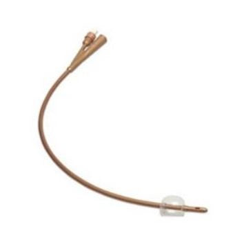 Dover Coudé Silver Coated Silicone Foley Catheter (2-Way, 30cc)