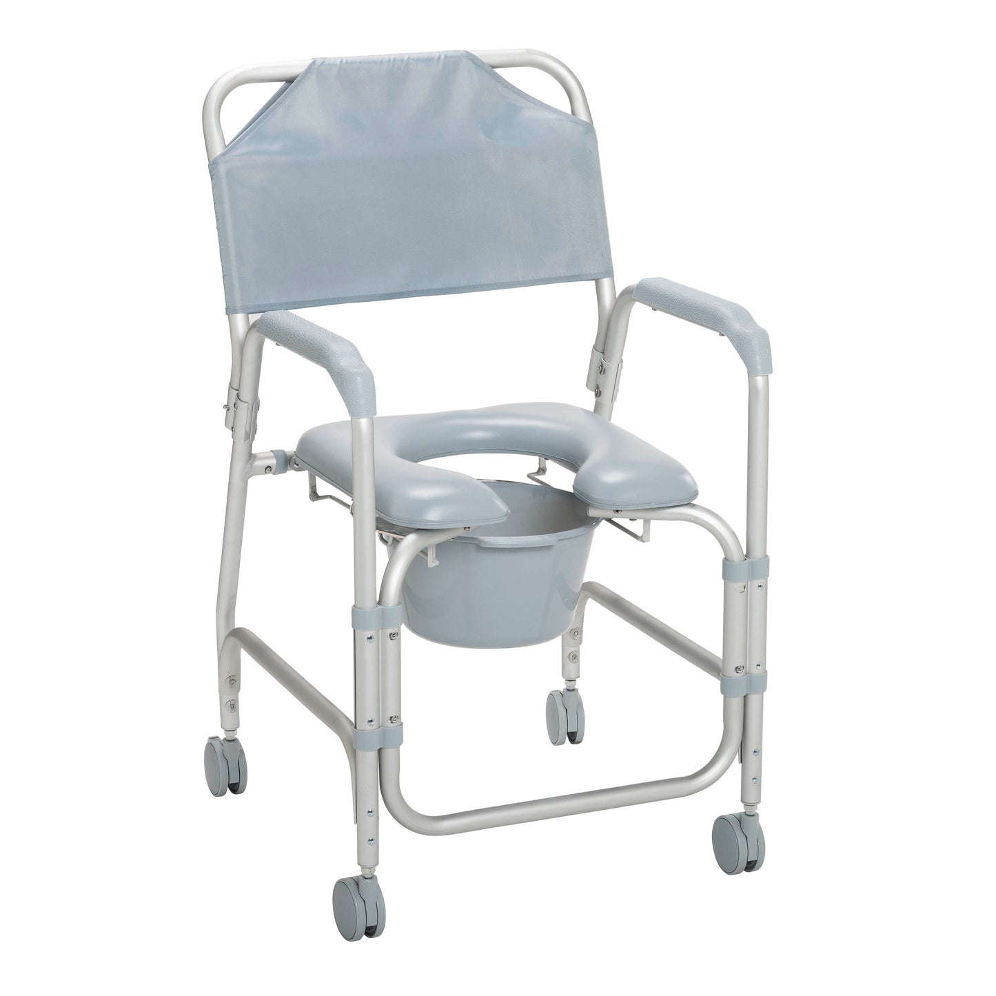 Lightweight Portable Shower Commode Chair with Casters